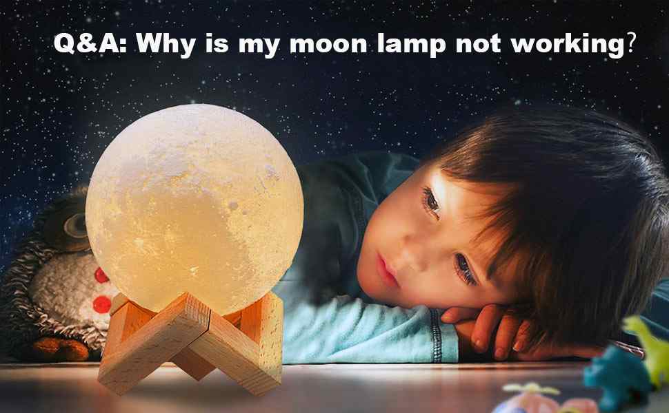 Moon lamp not charging top
