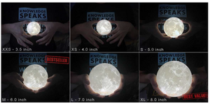 How big are moon lamps?