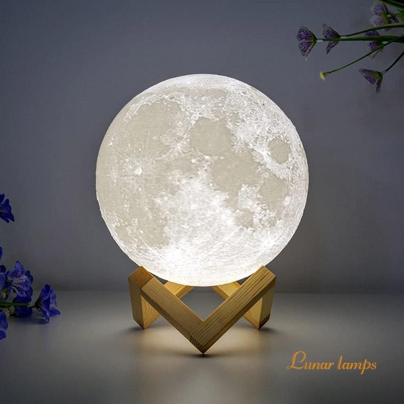 Moon Lamp 3D Moon Night Light • See the best prices »