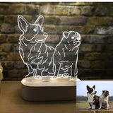 Personalised 3D photo light