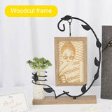 personalised woodcut frame